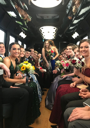Prom limousine rental service